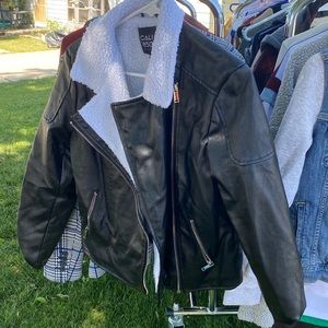 Faux leather jacket